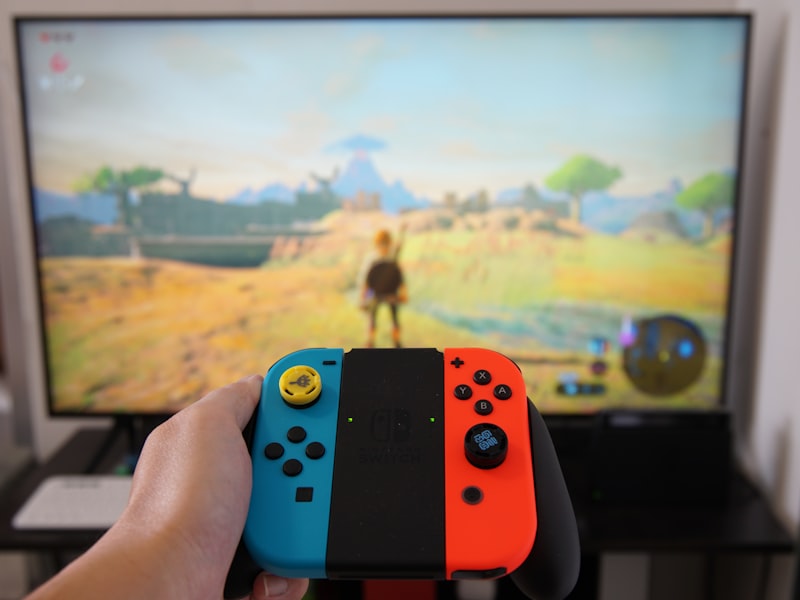 Gamers celebrating at a launch event
